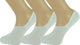 3 pairs of black modal pop socks for men and women, low cut no-show design showing material details.