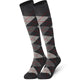 Mysocks 2 Pairs Argyle Knee High Socks | Combed Cotton & Seamless Toe