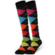 Mysocks 2 Pairs Argyle Knee High Socks | Combed Cotton & Seamless Toe