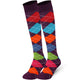 Mysocks 2 Pairs Argyle Knee High Socks | Combed Cotton & Seamless Toe