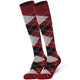 Mysocks 2 Pairs Argyle Knee High Socks | Combed Cotton & Seamless Toe