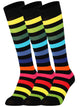 Mysocks Stripe 3 Pairs Knee High Socks | Combed Cotton & Seamless Toe