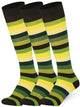 Mysocks Stripe 3 Pairs Knee High Socks | Combed Cotton & Seamless Toe