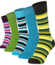 Mysocks 5 Pairs Multicolour Stripe Socks | Combed Cotton & Seamless Toe