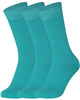 Mysocks men women socks plain Mint 3 Pair Pack Seamless Toe Cotton Socks