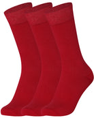 Mysocks men women socks plain bordo 3 Pair Pack Seamless Toe Cotton Socks