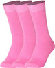 Mysocks men women socks plain pink 3 Pair Pack Seamless Toe Cotton Socks