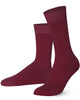 mysocks-unisex-plain-burgundy-cotton-crew-socks-seamless-toe