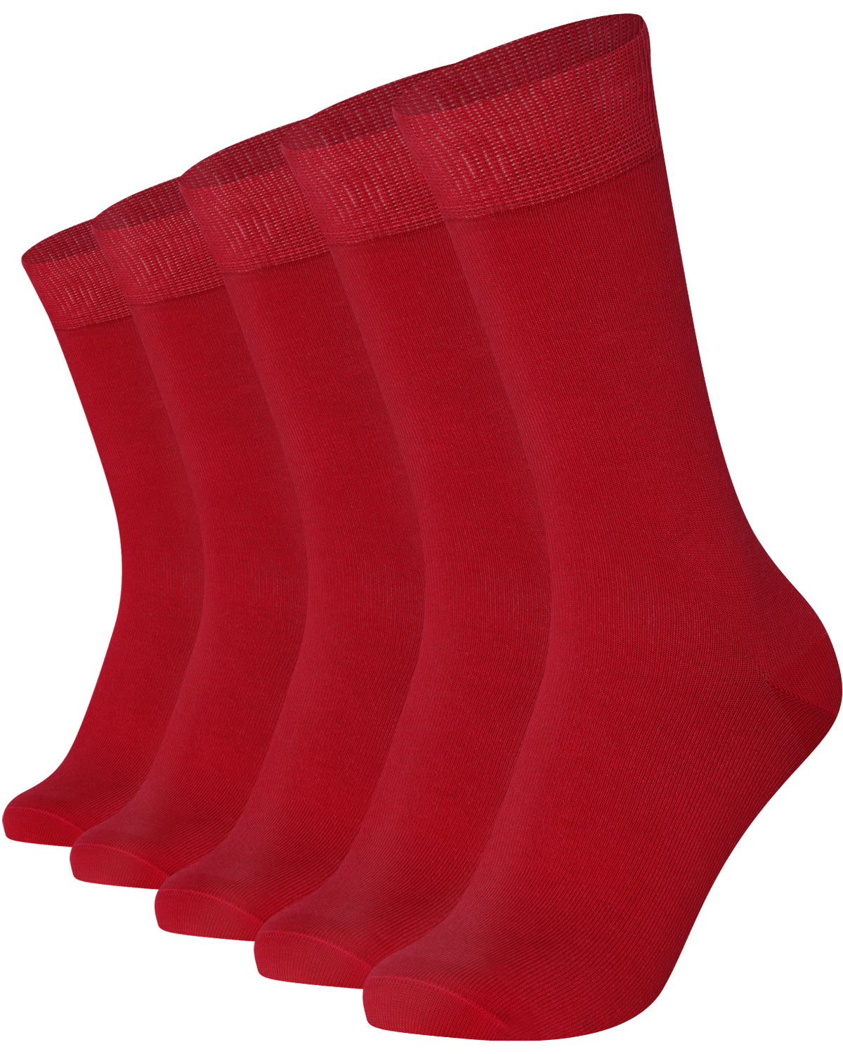 Mysocks men women socks plain bordo 5 Pair Pack Seamless Toe Cotton Socks