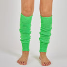 Women's Green Glitter Speckled Leg Warmers | Mysocks