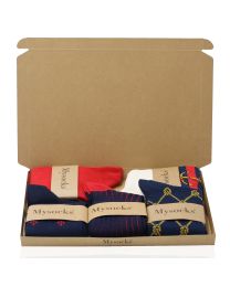 Mysocks Anchor Multi Pair Combed Cotton Combination Socks