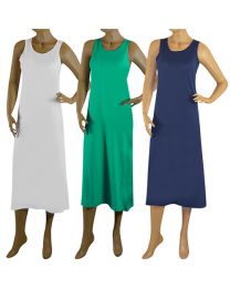 3 Pack Plain Midi Dresses Blue Selection