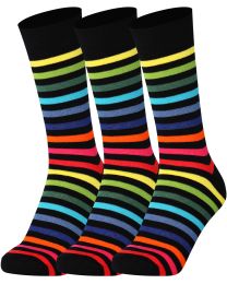 Mysocks Stripe 3 Pairs Crew Socks