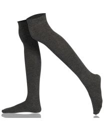 Womens  Plain Combed Cotton  Over the Knee Socks 004