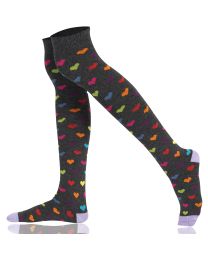 Womens Over the Knee Socks Multi Selection Combed Cotton