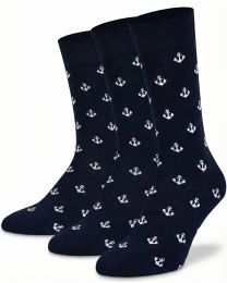 Mysocks 3 Pairs Kids Socks Anchor Design