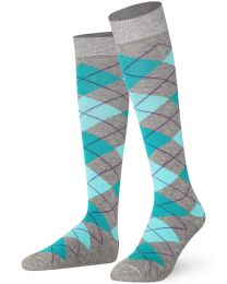 Mysocks Argyle Knee High Socks 001