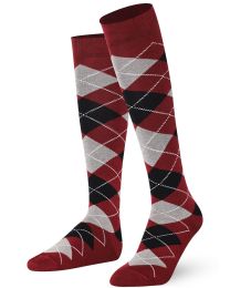 Mysocks Argyle Knee High Socks 002