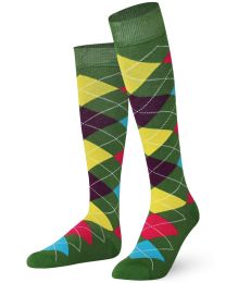 Mysocks Argyle Knee High Socks 004