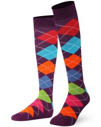 Mysocks Argyle Knee High Socks 004