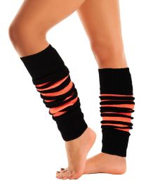 Mysocks Leg Warmer Stripes Orange Black