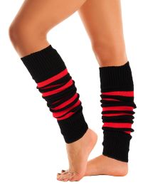 Mysocks Leg Warmer Stripes Red Black