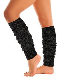Mysocks Leg Warmers Black Glitter Speckled