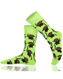 Mysocks Monkey Pattern Crew Socks