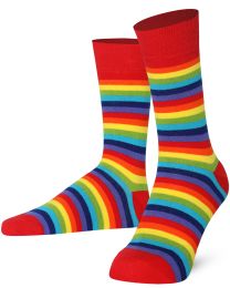 Mysocks Rainbow Stripe Crew Socks
