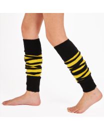 Mysocks Leg Warmer Stripes Yellow Black