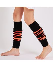 Mysocks Leg Warmer Stripes Orange Black