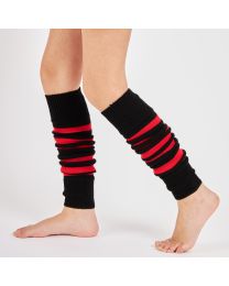 Mysocks Leg Warmer Stripes Red Black