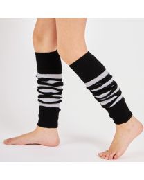 Mysocks Leg Warmer Stripes White Black 