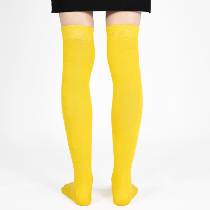 Yellow over the knee socks top