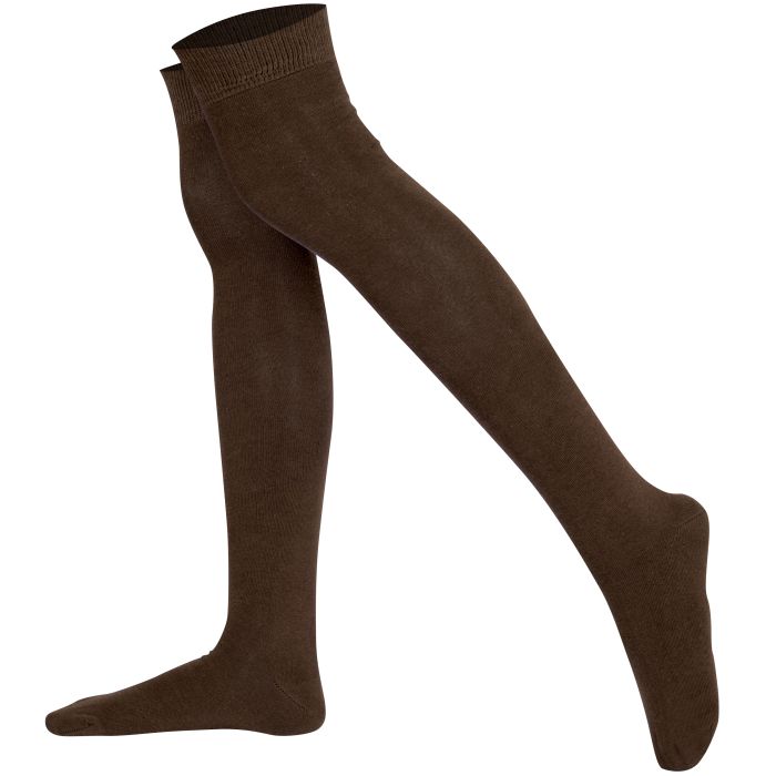 Brown over the knee socks outlet