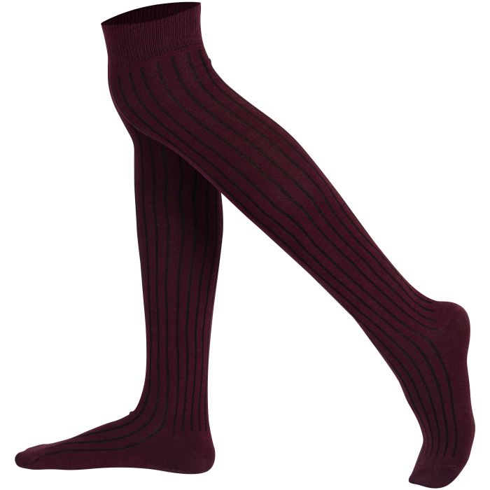 Burgundy over the knee socks hotsell