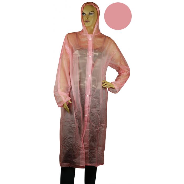 Pink see through raincoat best sale