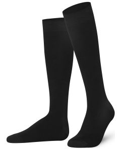 Mysocks Plain Knee High Socks-Black