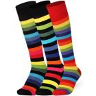 Mysocks 3 Pairs Rainbow Thick Stripe Knee High Socks