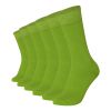 Crew Socks Plain 6 Pairs Combed Cotton Seamless Toe Combination 002