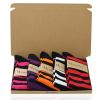 Mysocks Knee High 5 Pairs Stripe Multi Vibrant Colour Combination Socks