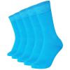 Crew Socks Plain 5 Pairs Combed Cotton Seamless Toe Combination 002