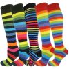 Mens Stripe Knee High Colour Assorted 5 Pack 01