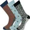 Mysocks Crew 3 Pairs Multi Pattern Men Combination Socks