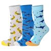 Kids Design 3 Pairs Multi Pattern Multi Colour Crew Socks