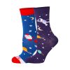 Kids Design 2 Pairs Space Pattern Socks