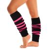 Mysocks Leg Warmer Stripes Fuchsia Black