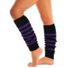 Mysocks Leg Warmer Stripes Purple Black