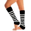Mysocks Leg Warmer Stripes White Black 