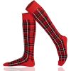Mysocks Checked Design Knee High Socks